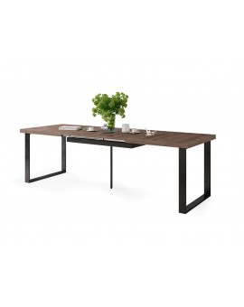 AVELLA Bruin Eik - LOFT TAFEL VOOR WOONKAMER/EETKAMER UITKLAPBAAR TOT 3,1 m!