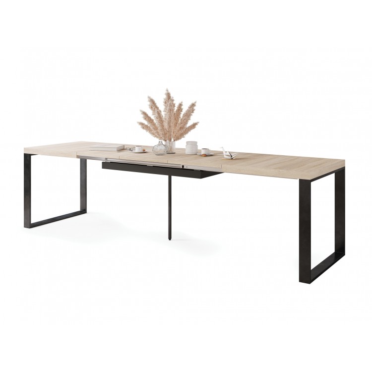 AVARI Sonoma eiken - LOFT TAFEL VOOR WOONKAMER/EETKAMER UITKLAPBAAR TOT 270 cm! AVARI Sonoma eiken - LOFT TAFEL VOOR WOONKAMER/EETKAMER UITKLAPBAAR TOT 270 cm!