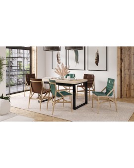 AVARI Sonoma eiken - LOFT TAFEL VOOR WOONKAMER/EETKAMER UITKLAPBAAR TOT 270 cm!