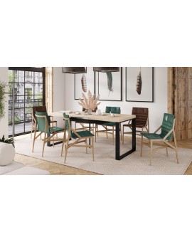 AVARI Sonoma eiken - LOFT TAFEL VOOR WOONKAMER/EETKAMER UITKLAPBAAR TOT 270 cm!