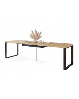 AVARI Artisan eiken - LOFT TAFEL VOOR WOONKAMER/EETKAMER UITKLAPBAAR TOT 270 cm!