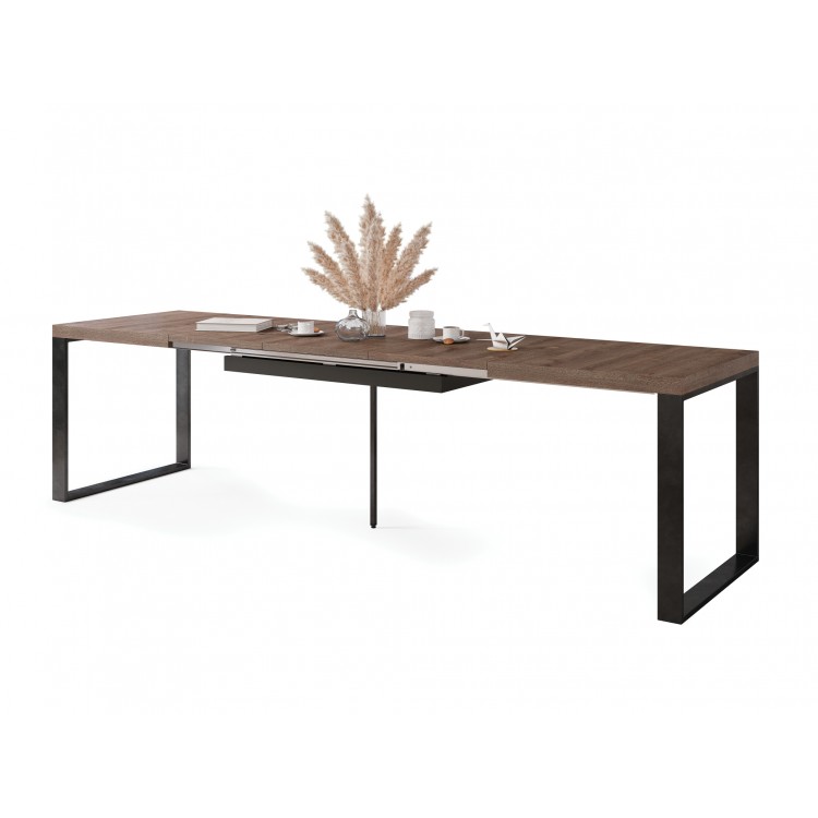 AVARI Bruin eiken - LOFT TAFEL VOOR WOONKAMER/EETKAMER UITKLAPBAAR TOT 270 cm! AVARI Bruin eiken - LOFT TAFEL VOOR WOONKAMER/EETKAMER UITKLAPBAAR TOT 270 cm!