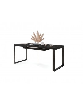 AVARI Zwart Mat - LOFT TAFEL VOOR WOONKAMER/EETKAMER UITKLAPBAAR TOT 270 cm!