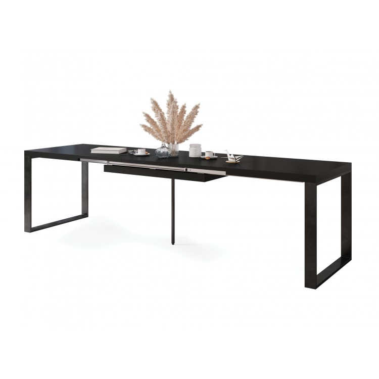 AVARI Zwart Mat - LOFT TAFEL VOOR WOONKAMER/EETKAMER UITKLAPBAAR TOT 270 cm! AVARI Zwart Mat - LOFT TAFEL VOOR WOONKAMER/EETKAMER UITKLAPBAAR TOT 270 cm!