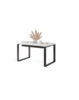 AVARI Wit Mat - LOFT TAFEL VOOR WOONKAMER/EETKAMER UITKLAPBAAR TOT  290 cm!