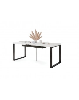 AVARI Wit Mat - LOFT TAFEL VOOR WOONKAMER/EETKAMER UITKLAPBAAR TOT  290 cm!