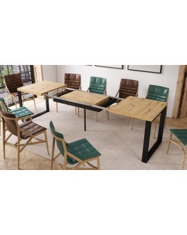 AVARI Artisan eiken - LOFT TAFEL VOOR WOONKAMER/EETKAMER UITKLAPBAAR TOT 290 cm!