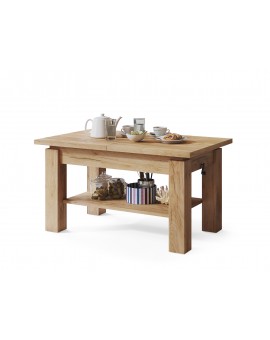 ASTORIA sonoma eiken, uitschuifbare tafel