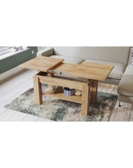 ASTORIA sonoma eiken, uitschuifbare tafel