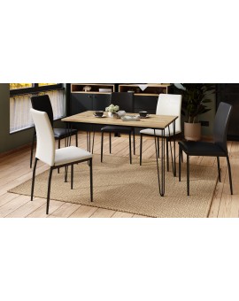 HAIRPIN eiken artisan, loft tafel voor keuken, eetkamer en woonkamer