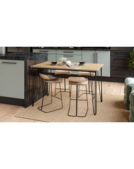 HAIRPIN eiken artisan, loft tafel voor keuken, eetkamer en woonkamer