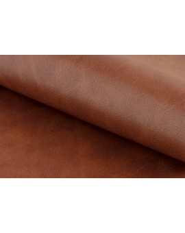 stoel ALTEA eco-leer retro brandy / zwarte poten - modern voor woonkamer / eetkamer / keuken