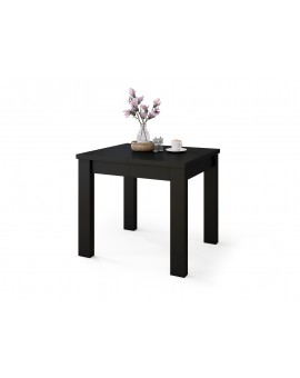 FONTE Zwart mat -KLASSIEKE KEUKEN- /WOONKAMERTAFEL 85x75 UITKLAPBAAR TOT 130 cm!