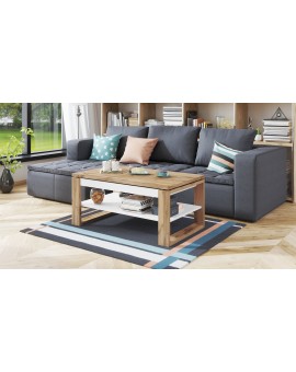 NUO votan eiken / wit, salontafel