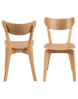 ROXY Natuurlijk eiken - HOUTEN STOEL VOOR WOONKAMER, EETKAMER, KEUKEN, RETRO