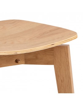 ROXY Natuurlijk eiken - HOUTEN STOEL VOOR WOONKAMER, EETKAMER, KEUKEN, RETRO