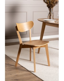 ROXY Natuurlijk eiken - HOUTEN STOEL VOOR WOONKAMER, EETKAMER, KEUKEN, RETRO