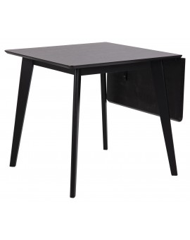 ROXY Zwart - OPKLAPBARE TAFEL VOOR KEUKEN/EETKAMER RETRO