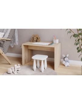 HUGO Sonoma Eik - BIJZETTAFEL 2in1 OP WIELEN/POTEN - MOBIELE BIJZETTAFEL VOOR WOONKAMER/SLAAPKAMER/KINDERKAMER