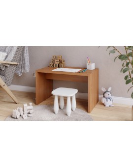 HUGO Elzenhout - BIJZETTAFEL 2in1 OP WIELEN/POTEN - MOBIELE BIJZETTAFEL VOOR WOONKAMER/SLAAPKAMER/KINDERKAMER