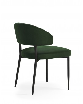 IRIS Bos Groen (stof Victoria 68AC) - MODERNE GESTOFFEERDE STOEL VOOR WOONKAMER/EETKAMER LOFT