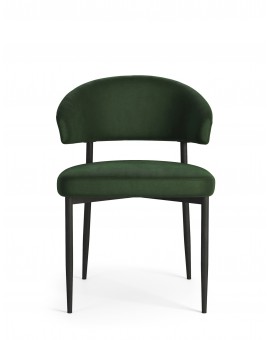 IRIS Bos Groen (stof Victoria 68AC) - MODERNE GESTOFFEERDE STOEL VOOR WOONKAMER/EETKAMER LOFT