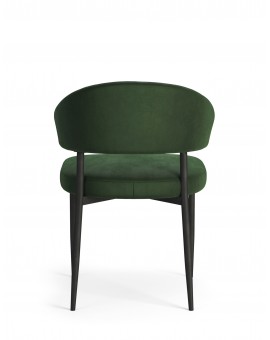 IRIS Bos Groen (stof Victoria 68AC) - MODERNE GESTOFFEERDE STOEL VOOR WOONKAMER/EETKAMER LOFT