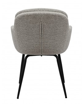 GEORGIA Beige Latte (stof Monza 60) - MODERNE GESTOFFEERDE DRAAISTOEL VOOR WOONKAMER/EETKAMER/LOFT KANTOOR